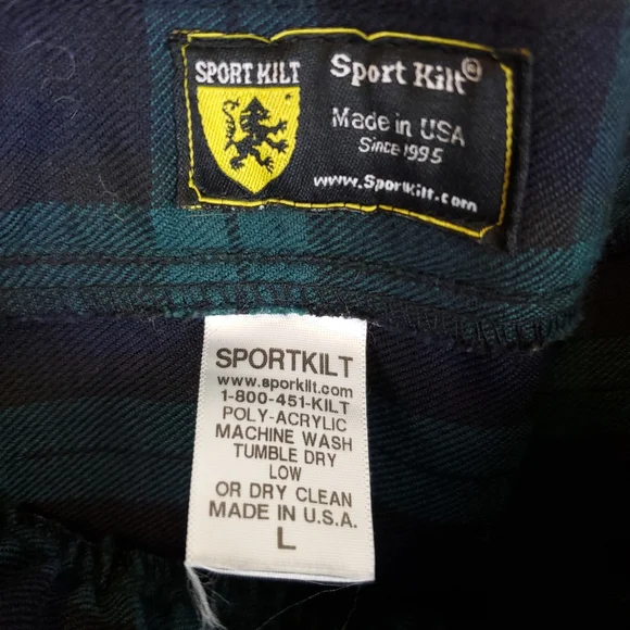 Black Watch Tartan Sport Kilt - Picture 2 of 6